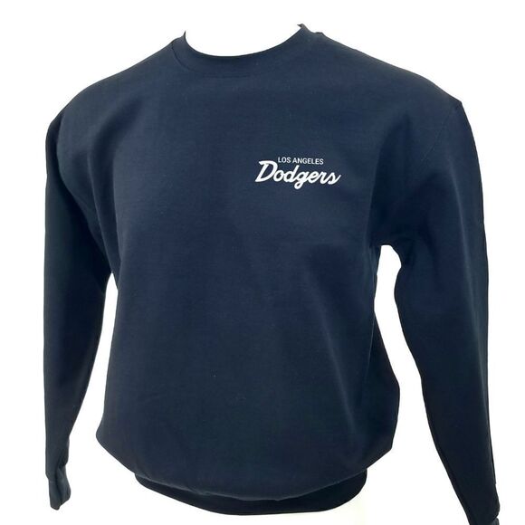 LOS ANGELES DODGERS Double Script Retro Logo MLB Pullover Crewneck, Sweatshirt - Picture 3 of 5